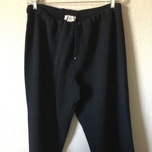 St. John sport black knit pant